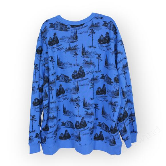NEW 3XL Woolrich x Target Toile Print Pullover Sweatshirt Outdoor - Picture 3 of 10